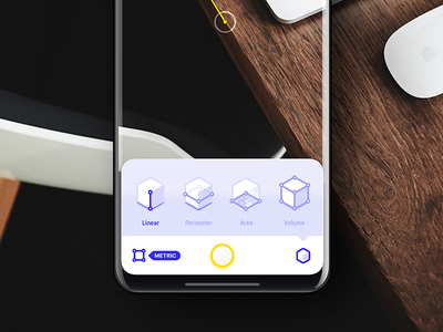 AR based iOS App app arkit imperial inches iphone iphone8 measure metric mobile ruler tape