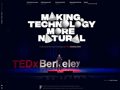 Making Technology More Natural at TEDxBerkeley article conference. cover fluent microsoft presentation talk technology tedx