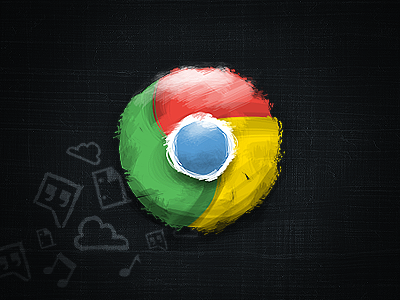 Handmade Chrome Logo brushes chrome colors icon logo
