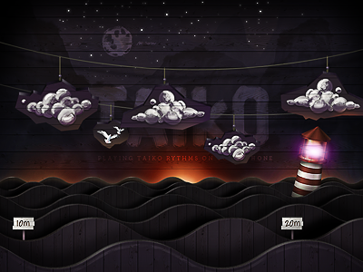 A little bit of something #wip cloud clouds landscape lighthouse rope sky wood