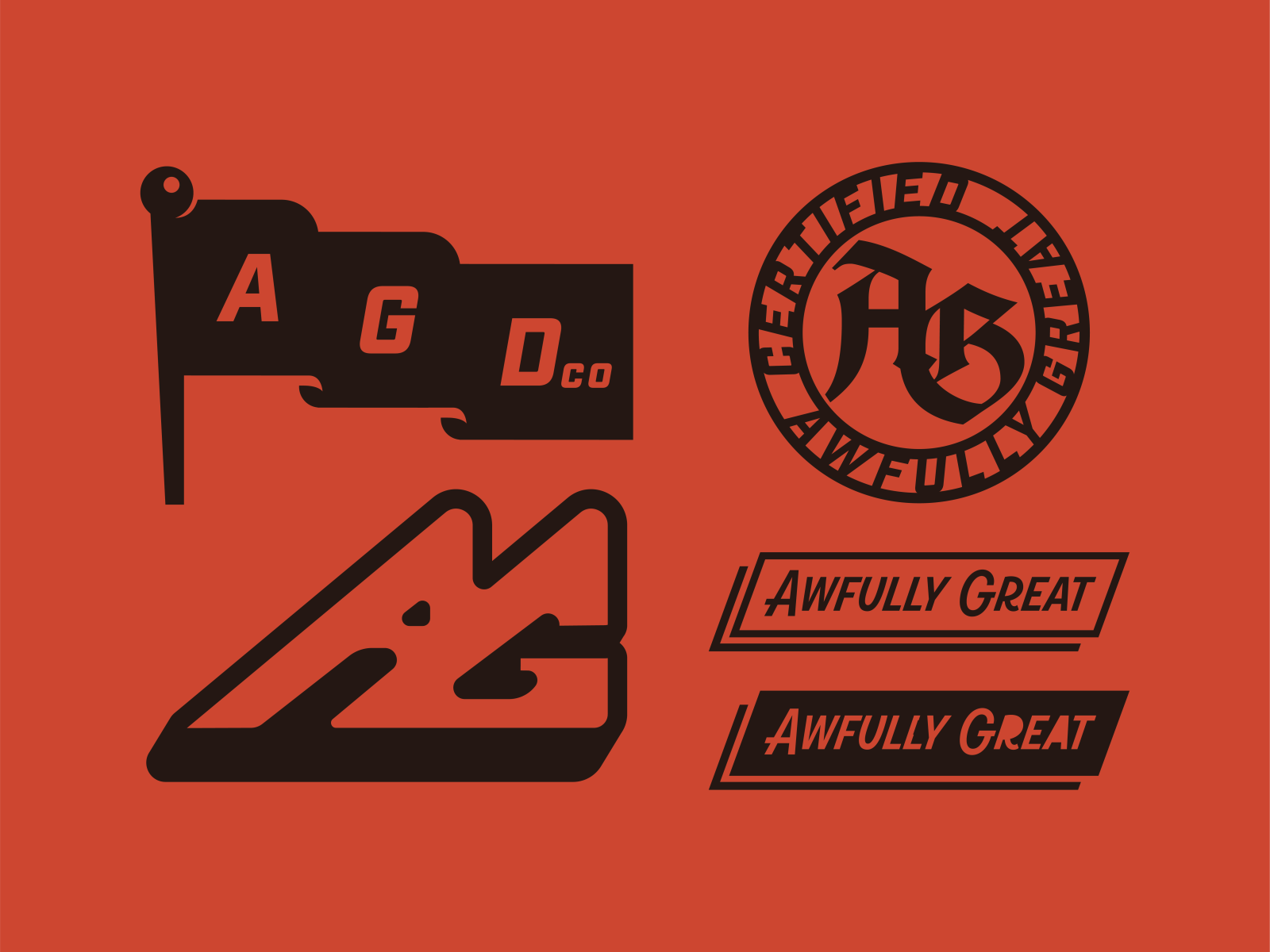 AGDco Badge Set by Tristan Rumery on Dribbble