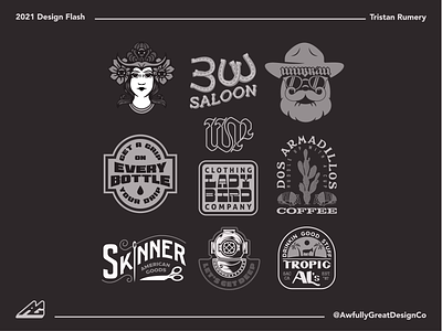2021 Recap Part 3 badge design beer beer design brand identity branding coffee branding design flash sheet graphic design hard cider illustrator logo design mascot design taco vector