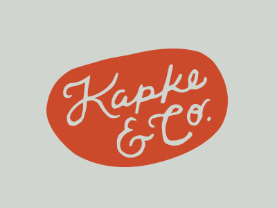 Kapke & Co. // opt 1 branding handdrawn identity logo logo design logomark vintage