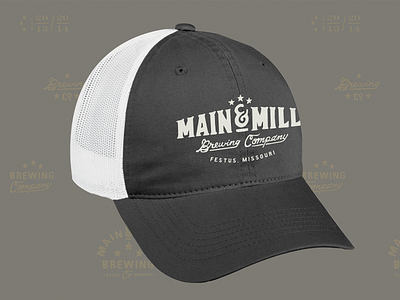 Main & Mill Brewing Co. // embroidered hat branding brewery brewpub comp goods local main mill brewing co. festus main mill brewing co. mo wearables