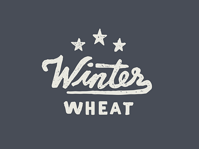 Winter Wheat // Main & Mill Brewing Co. brewery brewpub handdrawn identity lettering main mill brewing co. print rugged script typography