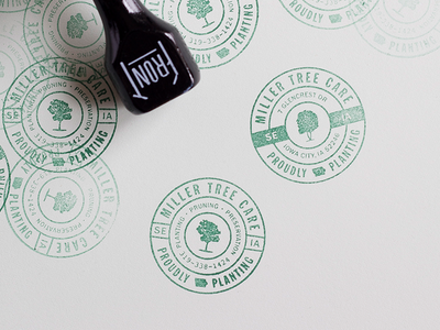 MILLER Tree Care stamps