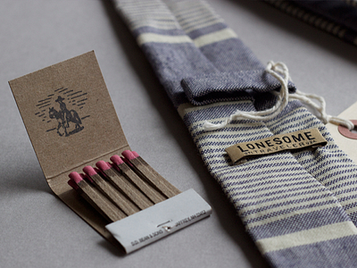 Lonesome Traveler -- hand-stamped matchbooks