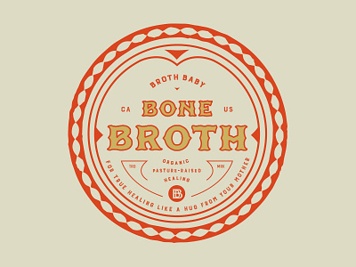 Broth Baby Bone Broth // label bone broth branding broth baby brothbabysf identity label packaging san francisco