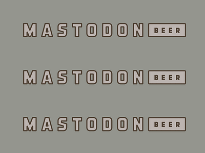 Mastodon II animal beer brewing mastodon type typography