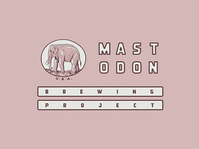 = brewing project design flag icon logo mastodon reinterpretation type