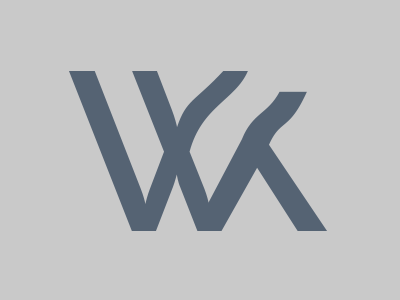 \\ WK \ distortion icon letterplay shape warp wavy whoa wk
