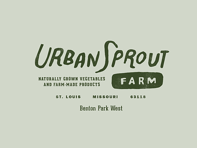 Urban Sprout Farm / base identity
