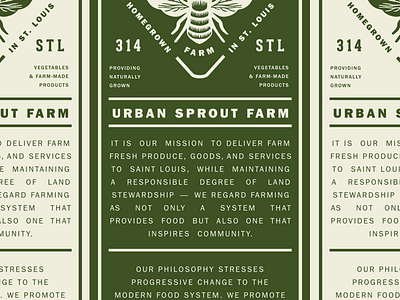 Grassroots Truth ~ branding cmyf flyer grassroots identity informational design print rack card st. louis urban farm urban sprout farm usf