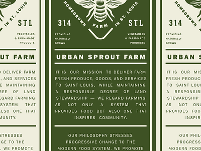 Grassroots Truth ~ branding cmyf flyer grassroots identity informational design print rack card st. louis urban farm urban sprout farm usf