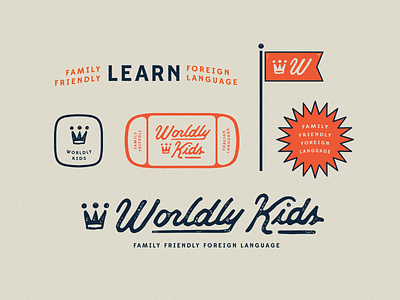 Worldly Kids / final brand elements