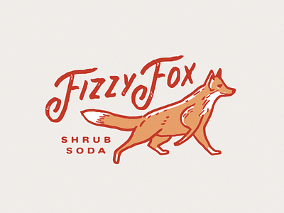 Fizzy Fox bev branding fizzy fox fox handdrawn identity illustration rough shrub soda soda