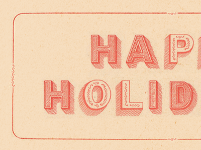 Christmastide! holiday print typography vintage