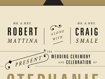 type peek - the suite which I shall call "sophisticarnival" design flourish print suite type typography vintage wedding