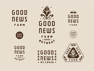 GOOD NEWS - GOOD FOOD brand design brand identity brand identity design branding icon logo