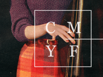 cmyf // MF card design identity logo print