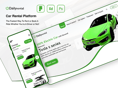 Car Rental Application android design ios design landing page design mobile design ui design uiux design website design
