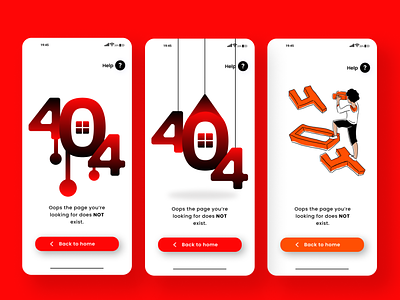 SmartHome 404 Mobile UI Page