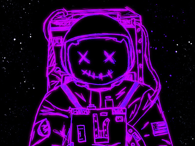 Astronaut dead smile