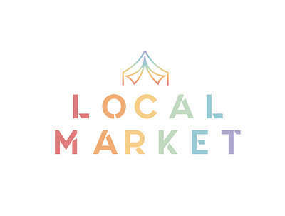 Local Market branding design logo