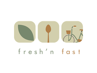 Fresh'n Fast branding design illustration logo