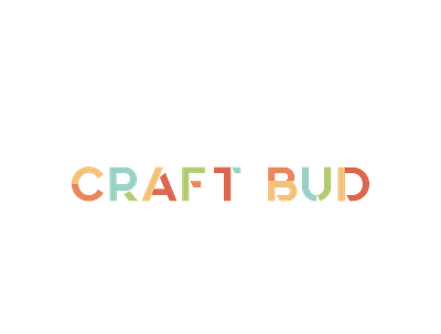 Craft Bud branding craft design logo stationery