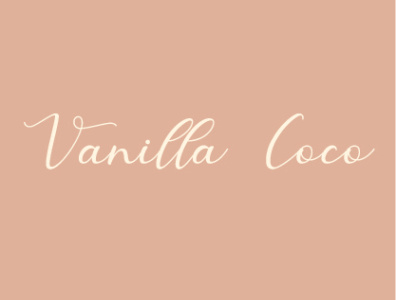 Vanilla Coco branding design fashion local logo neutrals ui ux