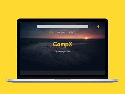 CampX - Landing Page design minimal ui ux web website