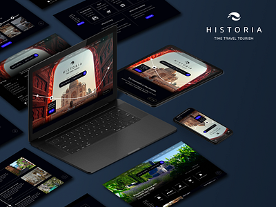 Historia Time Travel design ecommerce figma mockup photoshop responsive ui ux webdesign