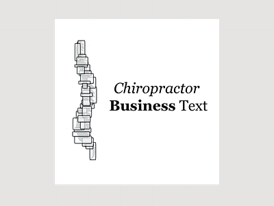 Chiropractor BW Linart Design