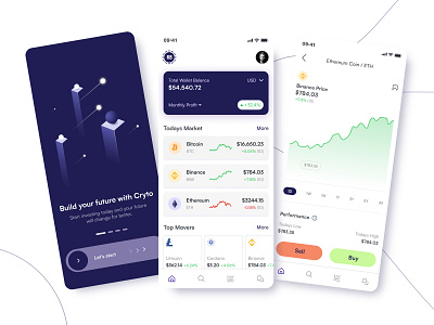 Crypto App Concept by Sukanta Besra on Dribbble