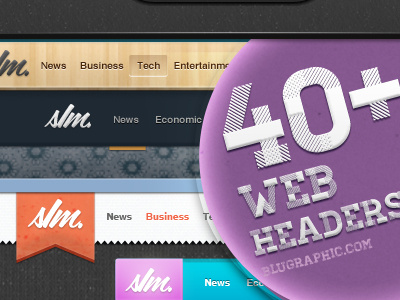 40+ Premium Web Headers (Free Psd) blugraphic free header menu psd website