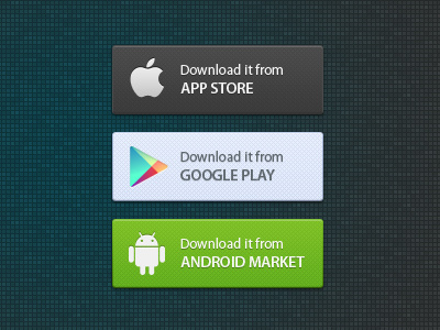 Application Market Buttons android app app store blugraphic free google play ipad iphone psd
