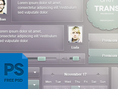 Transparent Ui Kit - Psd download free kit photoshop psd transparent ui