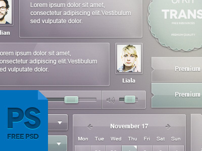 Transparent Ui Kit - Psd