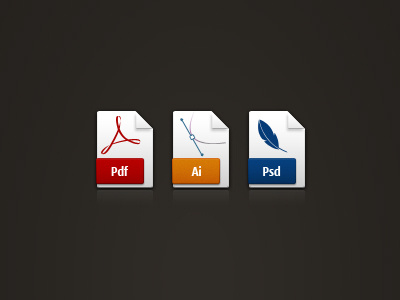 File Icons (psd, png, vector) ai avi docx file html icons jpeg mov mp3 mp4 mpeg pdf png ppt psd txt wav xls zip.
