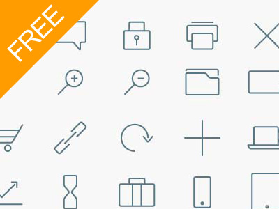 Vector Free Line Icons (Ai) download eps free graphichive icons identity illustrator ios7 line logo vector