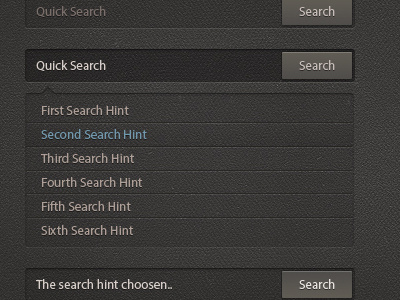 Auto Complete Quick Search (Free Psd Download) psd free download ui kit website web design application search auto-complete search hint template