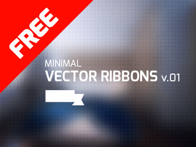 Minimal Vector Ribbons (free download) ai download eps minimal psd ribbons vector