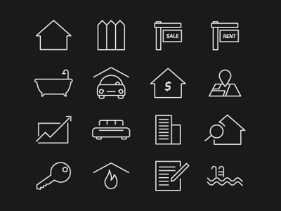 Vector Real Estate Icons download estate freebie icons psd real estate vector