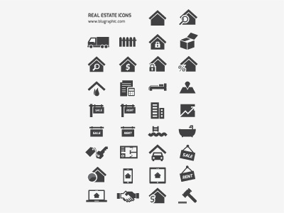 Real Estate Icon Pack ai download eps icons illustrator photoshop psd real estate vector