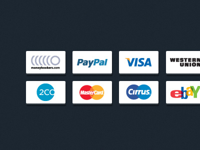 Payment Icons (PSD, VECTOR) payment credit card icons vector psd free download