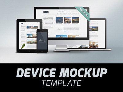 Mockup responsive Showcase Template Download device download free mockup psd responsive showcase template vector