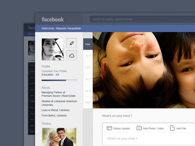 Facebook Resdesign Concept (Psd Free Download)
