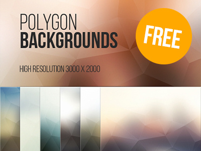 7 Free Polygon Backgrounds