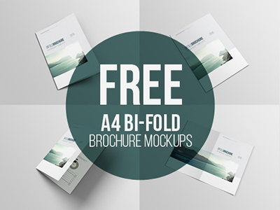 A4 Bifold Brochure Mockup bifold brochure download free freebie mockup psd template